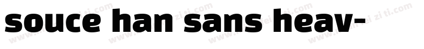 souce han sans heav字体转换